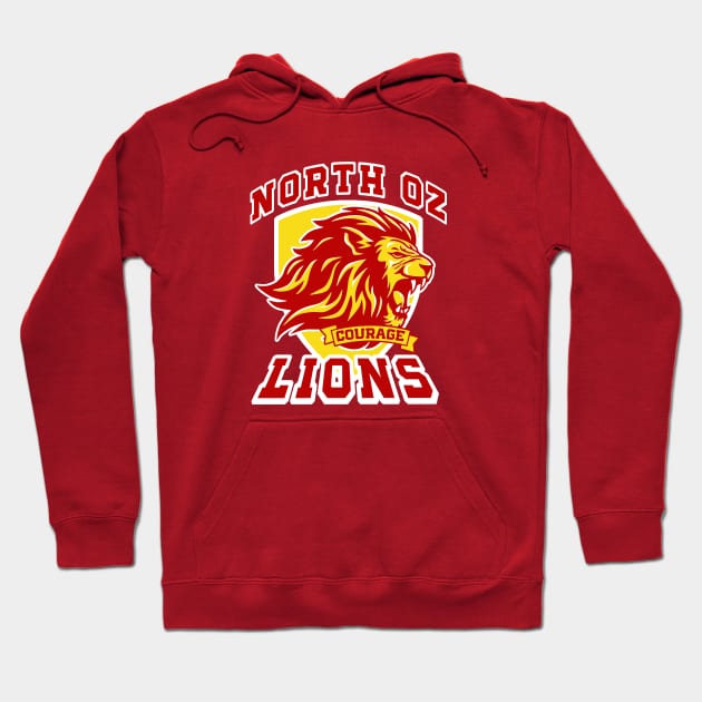 North Oz Lions Hoodie by PopCultureShirts